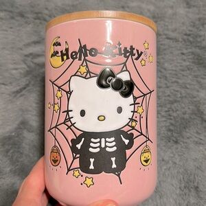 New Hello Kitty Halloween Jar with Wooden Lid
